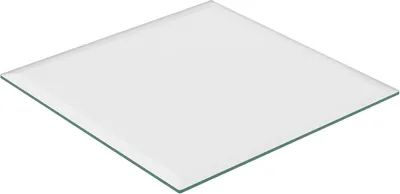 Imagen del producto de Placa de vidrio de 8 mm - Vidrio de seguridad templado - Para mesa, estufa y más - Placa de vidrio cuadrada - 70x70 cm - Transparente