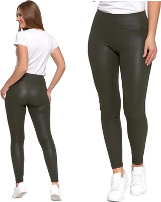 Produktbild von Elegante Damen Leggings mit Kunstledereffekt, High Waist, MORAJ XL