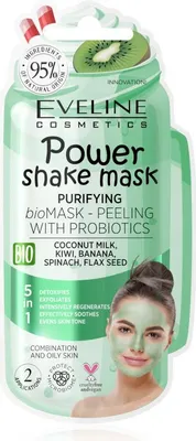 Produktbild von eveline bio reinigungsmaske mit peeling mit probiotika 10g