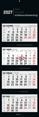 Produktbild von 4-Monatskalender Black 2027