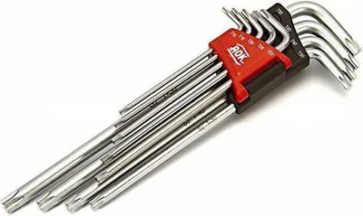 Produktbild von Torx-Schlüssel-Set, 9 Stück, Kurz, Professionell