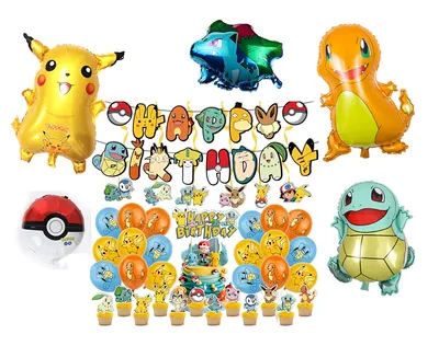 Produktbild von Maxi-Geburtstagsset Pokémon 65 Stk