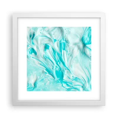 Produktbild von Gerahmtes Poster - Weißer Rahmen - Blume Abstraktion - 30x30 cm - Wand Bild - Wanddeko - Wandbilder - Kunstposter - Wandposter - Bilderrahmen - Bilder - Kunstdruck - Wandbild - P2WAC30x30-3827