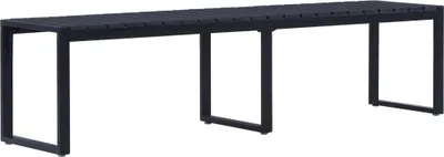 Produktbild von Gartenbank 180 cm PS-Platte Schwarz