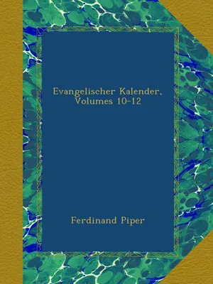Productafbeelding van Evangelischer Kalender - Volumes 10-12