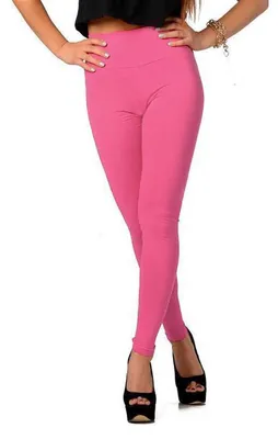 Produktbild von Leggings Hoher Bund mit Taschen Baumwolle; Rosa S/36