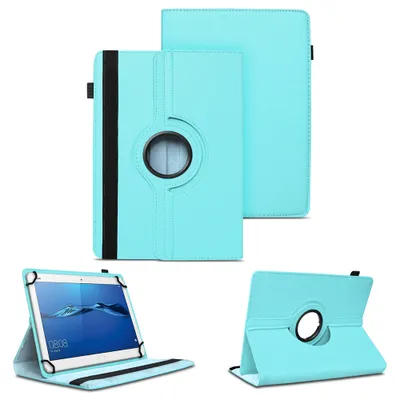 Produktbild von Tablet Hülle für Huawei MediaPad T1 T2 T3 T5 10 360° Drehbar Case Cover SchutzFarben:Türkis