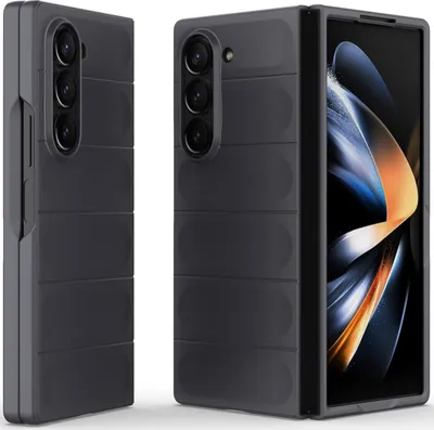 Produktbild von Handyhülle für Samsung Galaxy Z Fold 6 Hartes PC Matt Stossfest Anti-rutsch Hülle Dunkelgrau