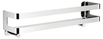 Immagine prodotto di Scaffale da doccia da 40 cm, da montare a parete, in acciaio inossidabile, con ganci, organizer per il bagno