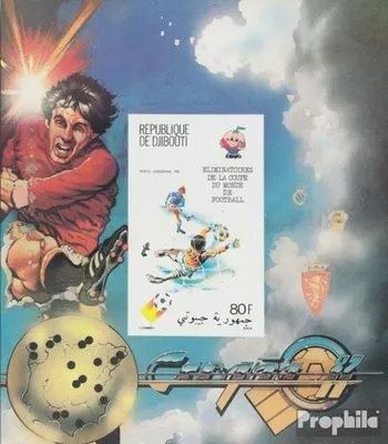 Produktbild von Briefmarken Dschibuti 1981 Mi Block30B (kompl.Ausg.) postfrisch Qualifikationsspiele Fußball-WM