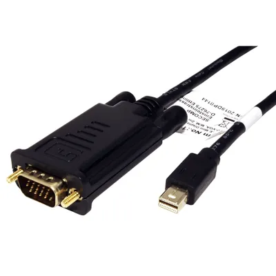 Obrázek produktu pro VALUE Kabel DisplayPort - VGA, miniDP(M) -> MD15HD, 1,5m, černý (11.99.5806)