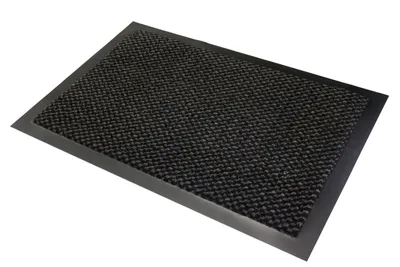 Produktbild von Eingangstürmatte waschbar wasserdicht strapazierfähig Schmutzfänger rutschfest für Haustür, Eingang, Flur, Terrasse, Balkon, Farbe:Grau, Maße:60x80 cm