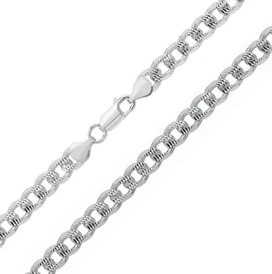 Produktbild von 925 Sterling Silber Herren/Damen - Panzer Kette - 51cm*7mm; TRS16906L20