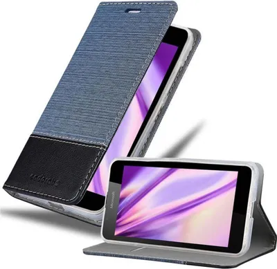 Produktbild von Cadorabo Hülle für Nokia Lumia 540 Schutzhülle in Blau Handy Hülle Etui Book Case Cover
