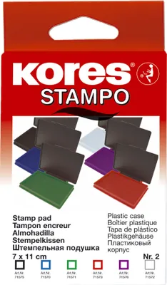 Immagine prodotto di Kores Stempelkissen "STAMPO", (B)110 x (T)70 mm, schwarz