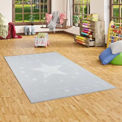 Produktbild von Kinder und Jugend Teppich Trendline Modern Stars Grau, Größe:120x170 cm