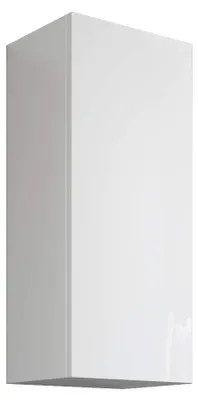 Wandhängeschrank, weiß glänzend, 30x22x71 cm, Push-and-Pull