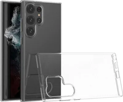 Obrázok produktu pre Pre Samsung Galaxy S23 Ultra Silikó ochranné transparentné puzdro na mobilný telefón Puzdro puzdro