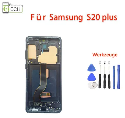 Produktbild von Für Samsung Galaxy S20 Plus G985F G986B (OLED) LCD Display Rahmen Touchscree...
