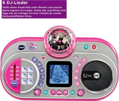 Produktbild von VTech Kidi Super Star DJ Studio, Spielzeug-DJ-Studioset, 6 Jahr(e), AA, 1,52 kg, Schwarz, Pink