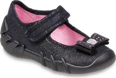 Produktbild von Mädchen Ballerinas Hausschuhe Befado festlich Schwarz 23