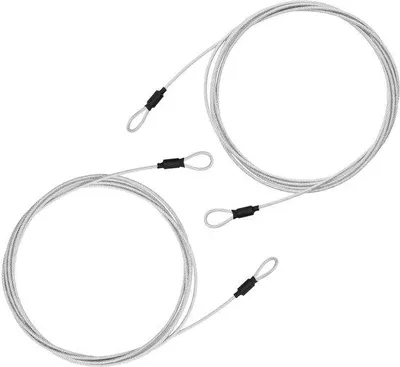 Obrázek produktu pro Ochranný hadicový kabel s očky – délka 3 metry – 2 kusy – ochrana kabelů pro jízdní kola a motocykly