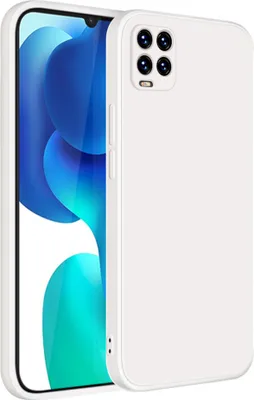 Produktbild von Xiaomi Mi 10 Lite Hülle, LaimTop Slim Liquid Silikon Gel Gummi Schutzhülle für Xiaomi Mi 10 Lite Weiß