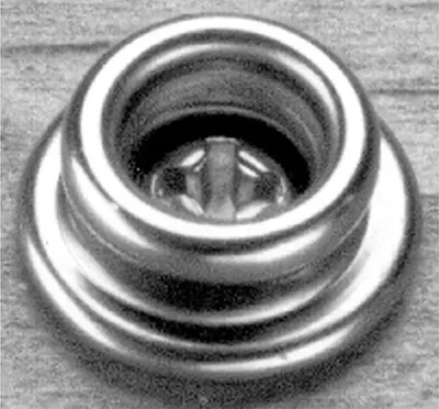 Produktbild von Taylor Druckknöpfe Männlich Silber  Silber One Size