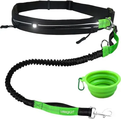 Produktbild von Famanu Joggingleine für mittelgroße Hunde mit freihändiger Funktion - Schwarz