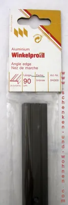 Produktbild von Winkelprofill Bodenprofil bronze dunkel 24,5x10x90 cm