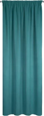 Zdjęcie produktu dla Eurofirany 410384, Przezroczysty, Turkusowy, Monochromatyczny, Poliester, Wiszący hak, 340 g/m²