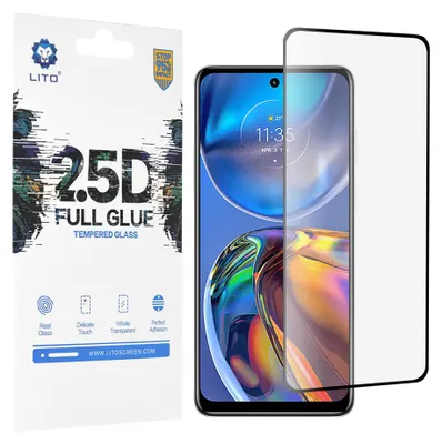 Obrázok produktu pre Lito 2.5D FullGlue Glass ochranné sklo pre Motorola Moto E32 / E32s – čierne