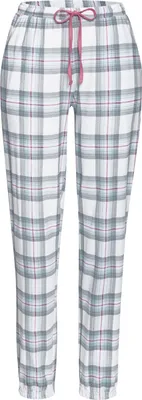 Produktbild von Vivance Dreams Pyjamahose grau-rosa-kariert Größe 40/42