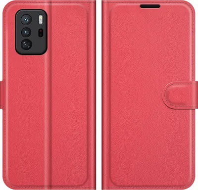 Produktbild von Mobigear Classic  POCO X3 GT Hülle Klapphülle Geldbörse - Rot