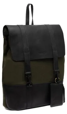 Produktbild von Beocca Finn Laptop-Rucksack, aus pflanzlich gegerbtem Leder, 17 Zoll Laptopfach, Business Rucksack, handgefertigt, Grün