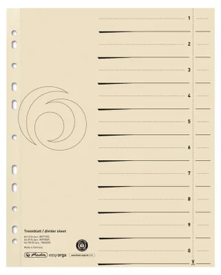 Obrázek produktu pro Herlitz 5971502, Béžová, Karton, A4, 10 kusů, Německo, Blue Angel