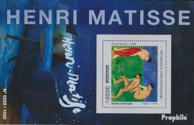 Produktbild von Briefmarken Zentralafrikanische Republik 2015 Mi Block1380 (kompl.Ausg.) postfrisch Henri Matisse