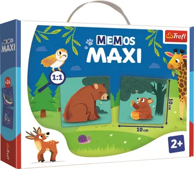 Produktbild von TREFL Maxi-Memory-Puzzle Tiere mit Jungtieren