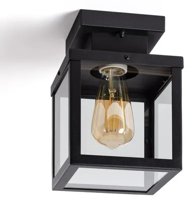 Produktbild von Deckenleuchte Außen Aluminium Theia Schwarz