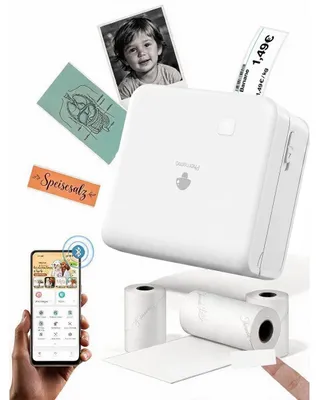 Immagine prodotto di Stampante tascabile termica - 300 dpi - 15, 25 e 53 mm - Bianco