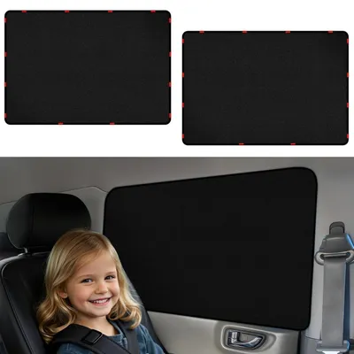 Productafbeelding van Magnetische autoverduistering, 2 stuks, 100x54 cm, UV-bescherming voor achterruit