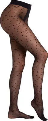 Produktbild von Camano Feinstrumpfhose mit stylischem Muster Black S