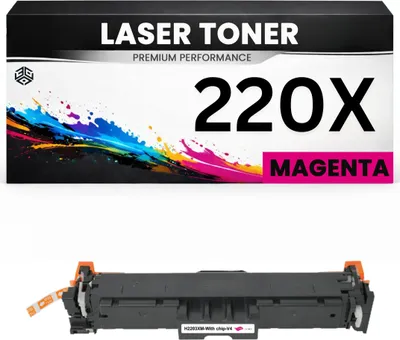 Produktbild von XXL Toner 220X Magenta für HP kompatibel W2203X Premium Alternative  Color LaserJet Pro 4202dn 4202dw MFP 4302dw 4302fdn 4302fdw