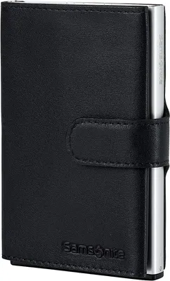 Produktbild von Samsonite Herren Kreditkartenetui Alu Fit Slide-Up Wallet Schwarz
