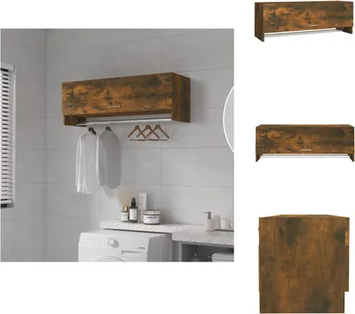 Produktbild von vidaXL Kleiderschrank Räuchereiche 100x32,5x35 cm Holzwerkstoff -  Kleiderschränke