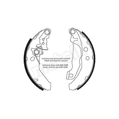 Produktbild von METELLI Bremsbackensatz Trommelbremse Hinten für FORD Fiesta Mk4 Schrägheck (JAS, JBS) 178,0mm 53-0132Y