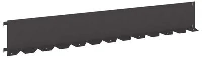 Obrázok produktu pre vidaXL Obvodová ohraničovacia lišta, 20 ks, 102 x 15 x 4 cm, oceľ, čierna