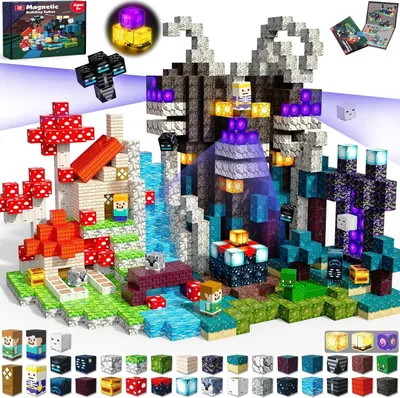 Productafbeelding van Solidchoice - Magnetische Bouwstenen Set met 200 Onderdelen voor Kinderen