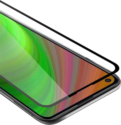 Produktbild von Cadorabo Panzerfolie für Huawei P40 lite E Schutzfolie in Weiß Vollbild Folie Tempered Display Schutzglas