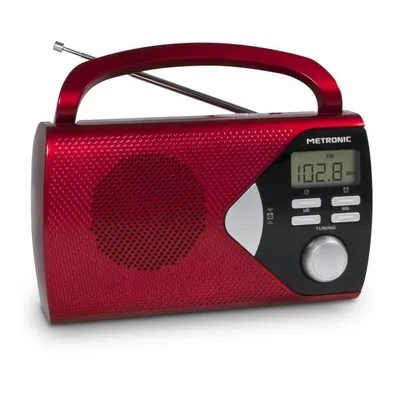 Zdjęcie produktu dla Przenośne radio Metronic czerwone